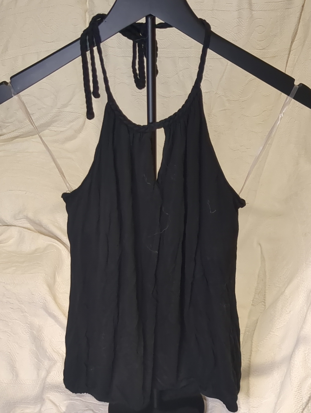 Old Navy Black Braided Halter Camisole